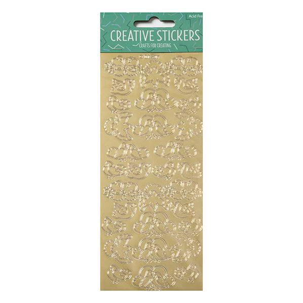 Arbee Stickers, Loving Doves Gold