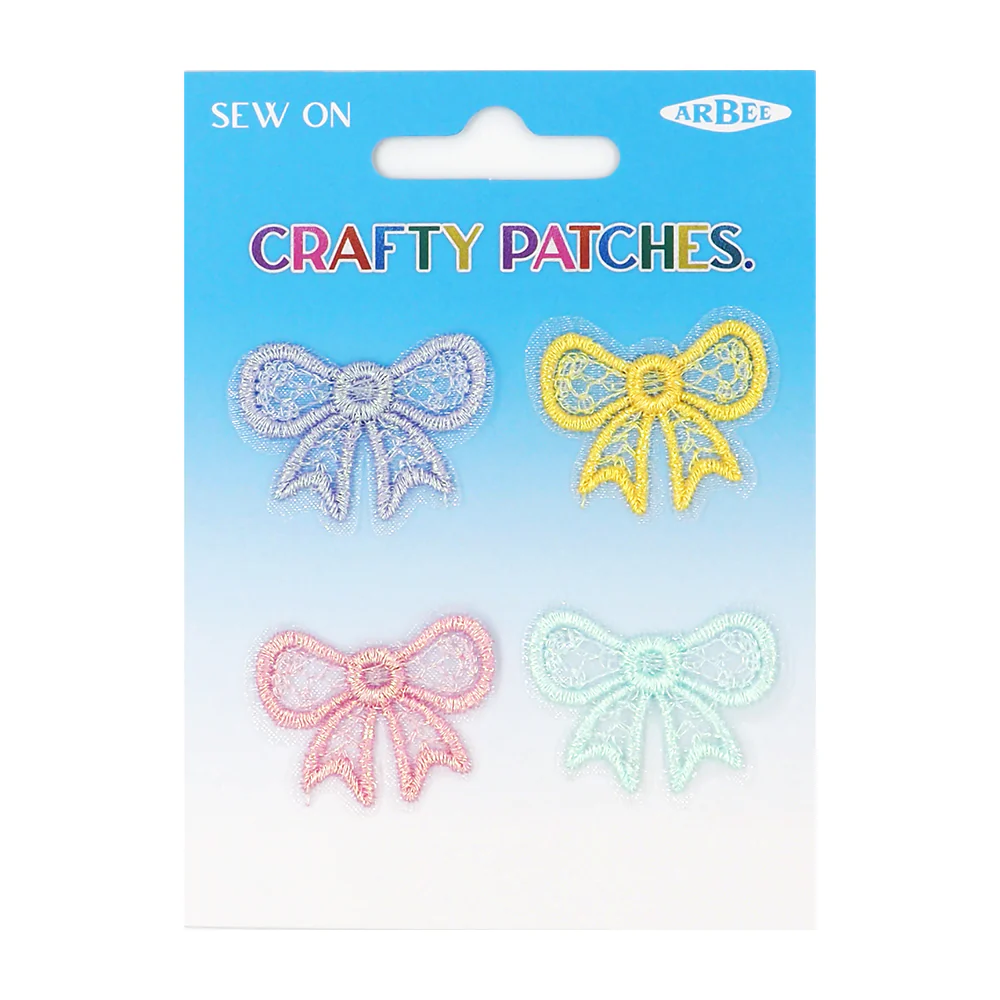 Arbee Crafty Patch, Soft Bows- 2pc