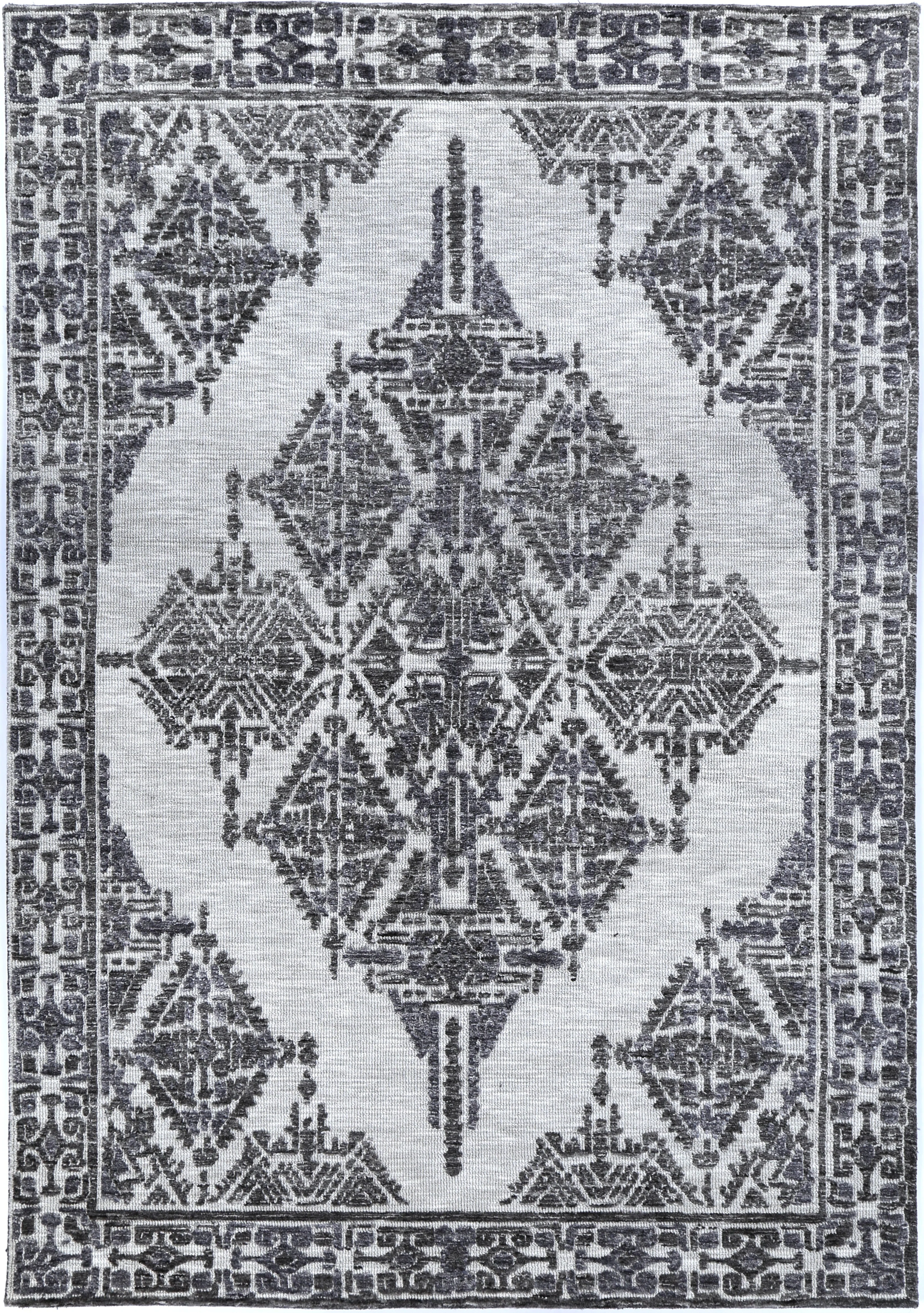 Ambarsar Beas Grey Cotton Blend Rug