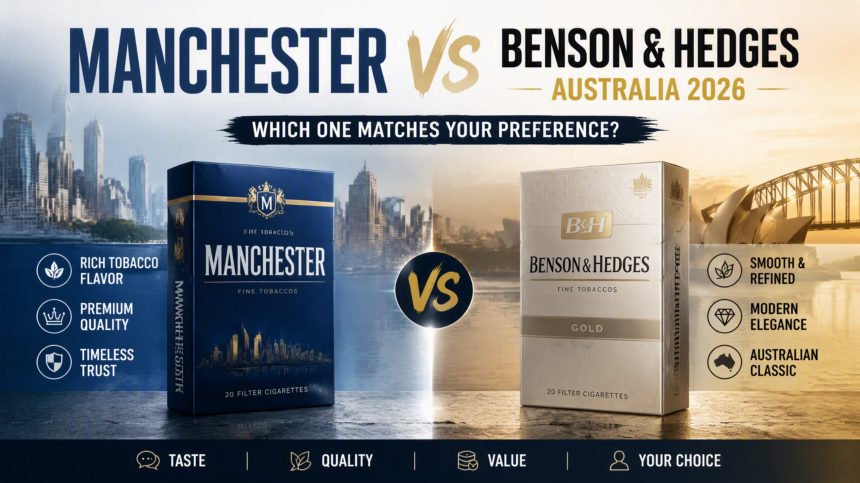 Manchester vs Benson & Hedges Australia: Which One Matches Your Preference?