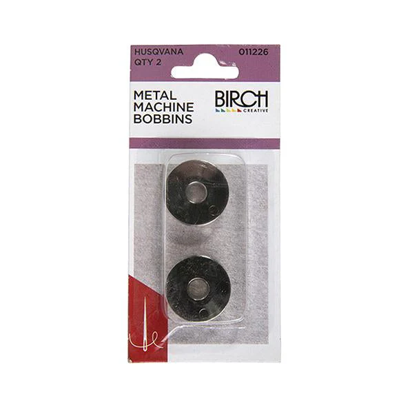 Birch Husq Bobbins B/P, Metal- 2 Pack
