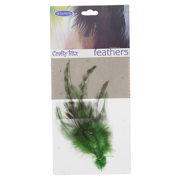 Tiger Tuft Feathers,  10pc