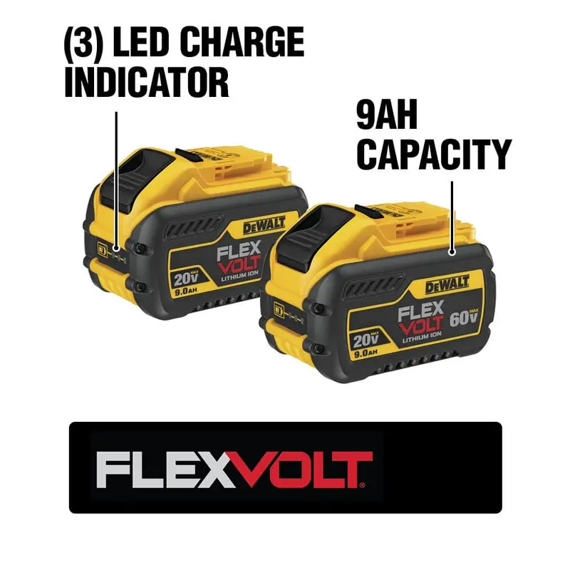 Akumulator litowo-jonowy DEWALT FLEXVOLT 20 V/60 V MAX 9,0 Ah (opakowanie 2 szt.) DCB609-2