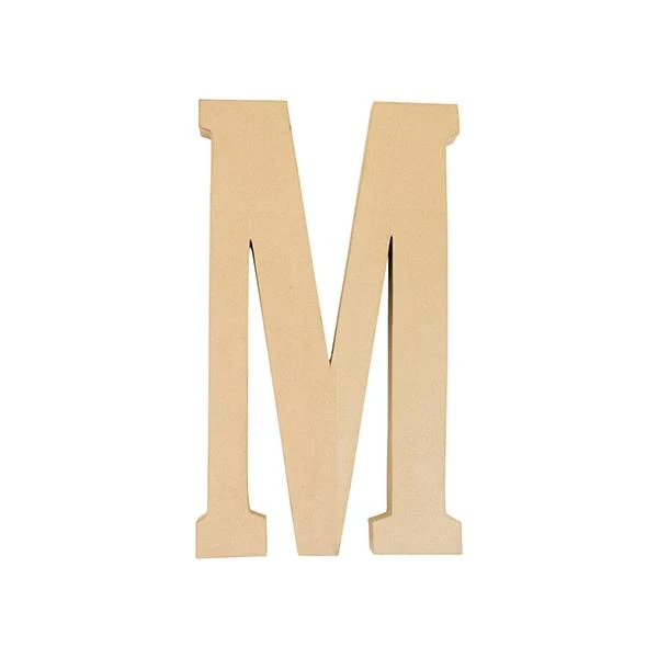 Makr Paper Mache, Jumbo Letter M- 60cm
