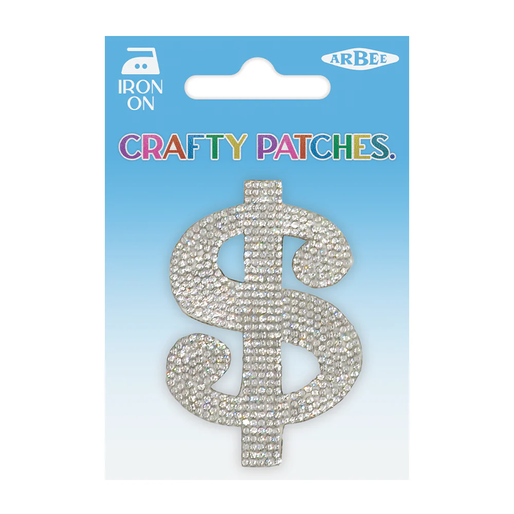 Arbee Crafty Patch, Rhinestone $- 1pc