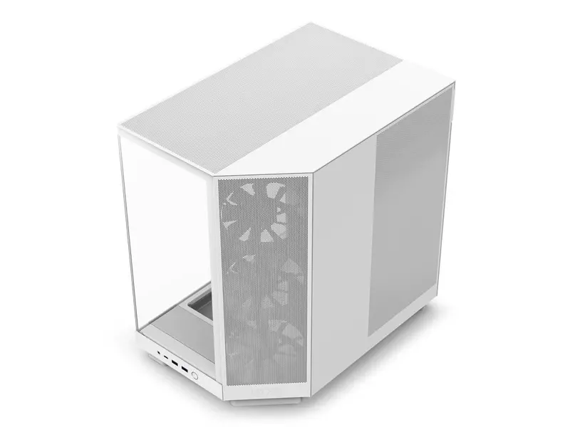 Kompaktowa obudowa typu mid-tower NZXT H6 FLOW, biała, dwukomorowa, zoptymalizowany przepływ powietrza, szkło hartowane