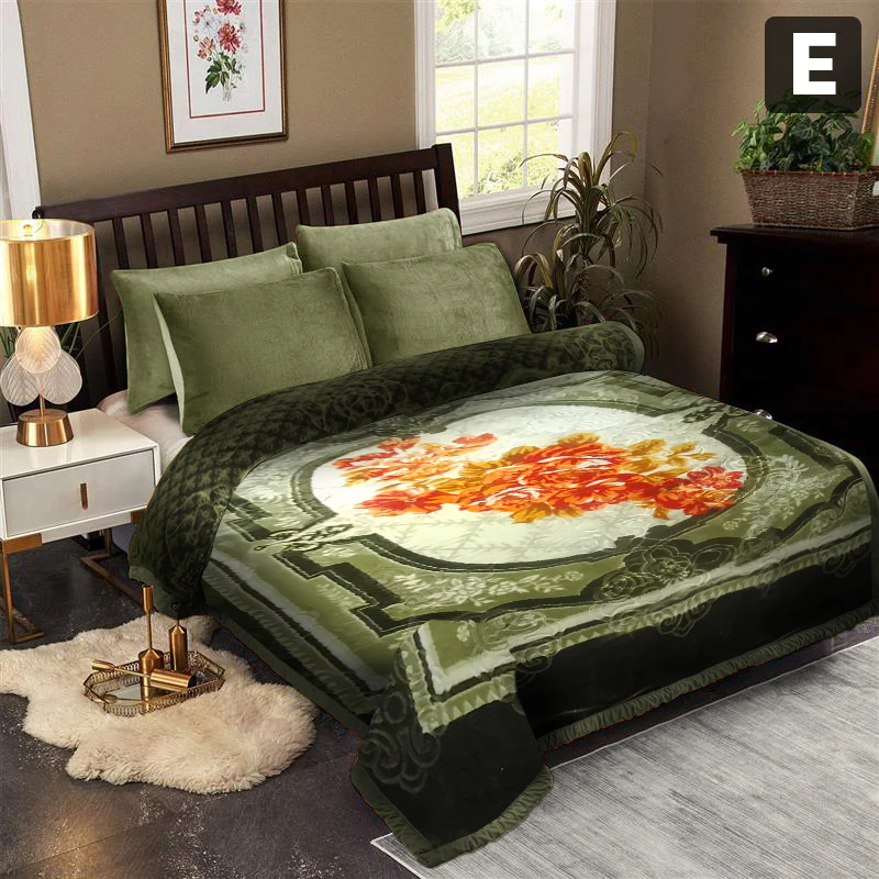 Formr Luxury Mink Blanket, Floral- 2mx2.3m