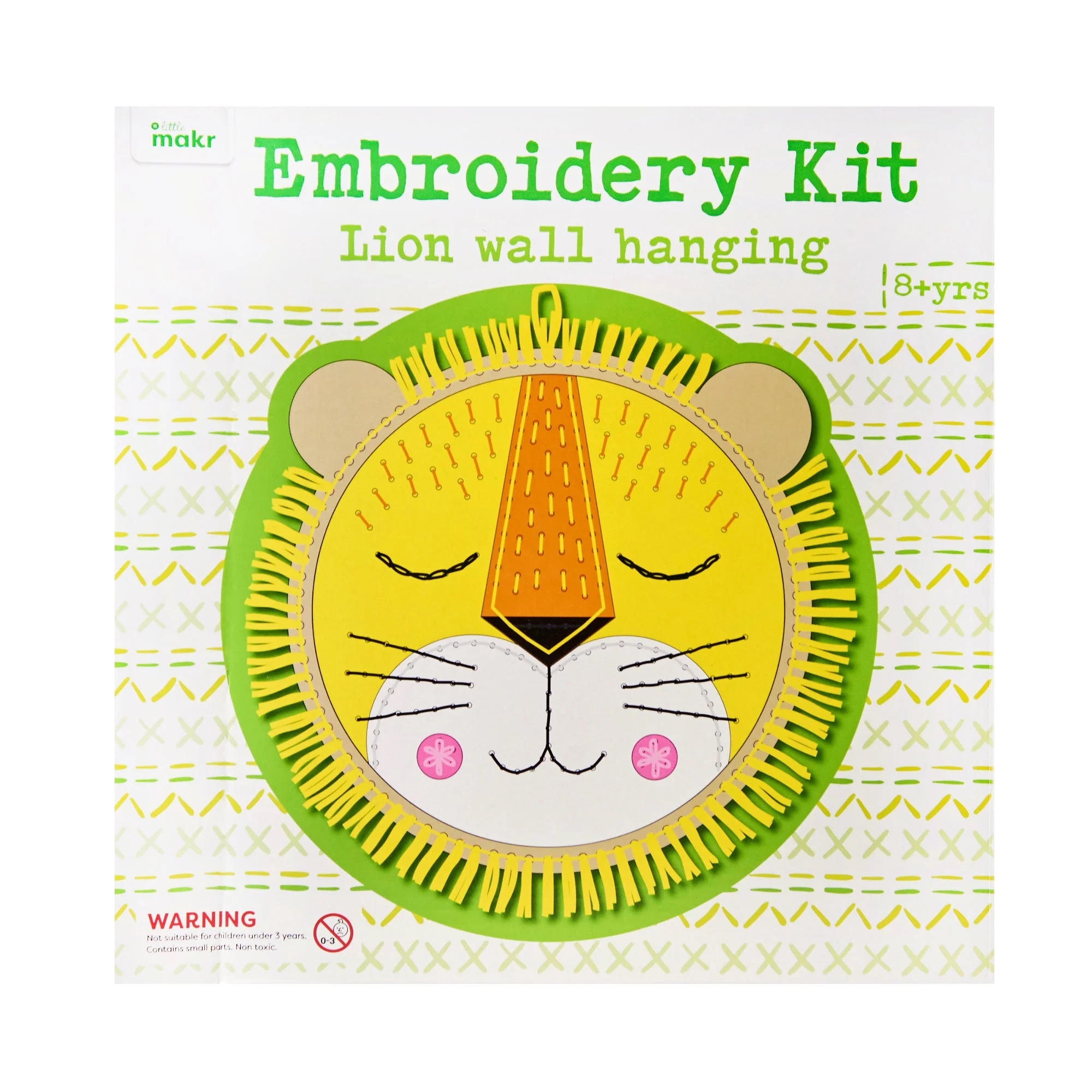 Little Makr Wall Hanging Embroidery Kit, Lion