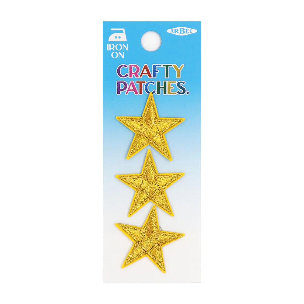 Arbee Crafty Patch, Military Gold Stars- 3pc
