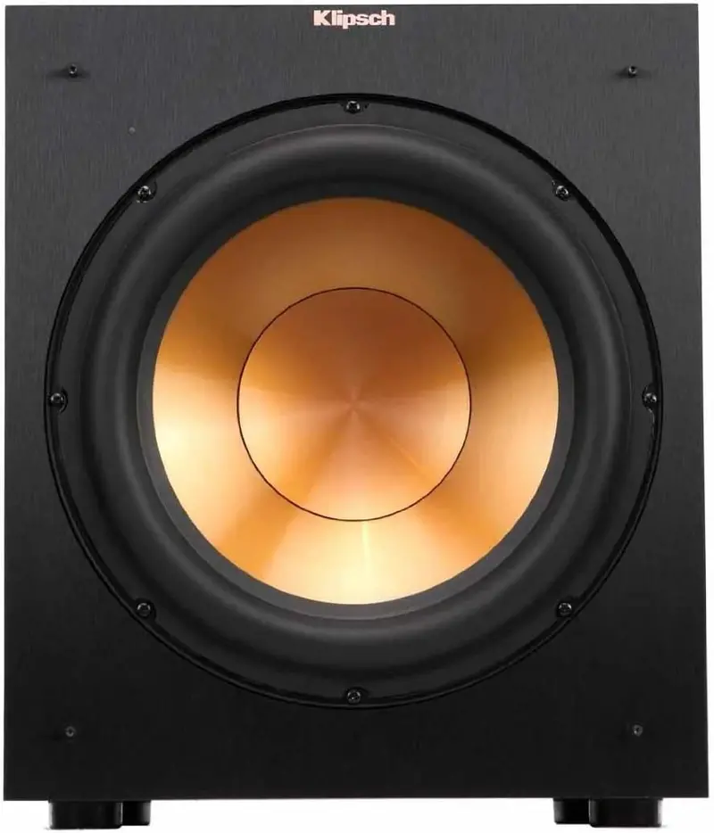 R-12SW 12-calowy, mocny subwoofer z przednią emisją dźwięku, przetwornikiem z miedzianego drutu i cyfrowym wzmacniaczem o mocy 400 W