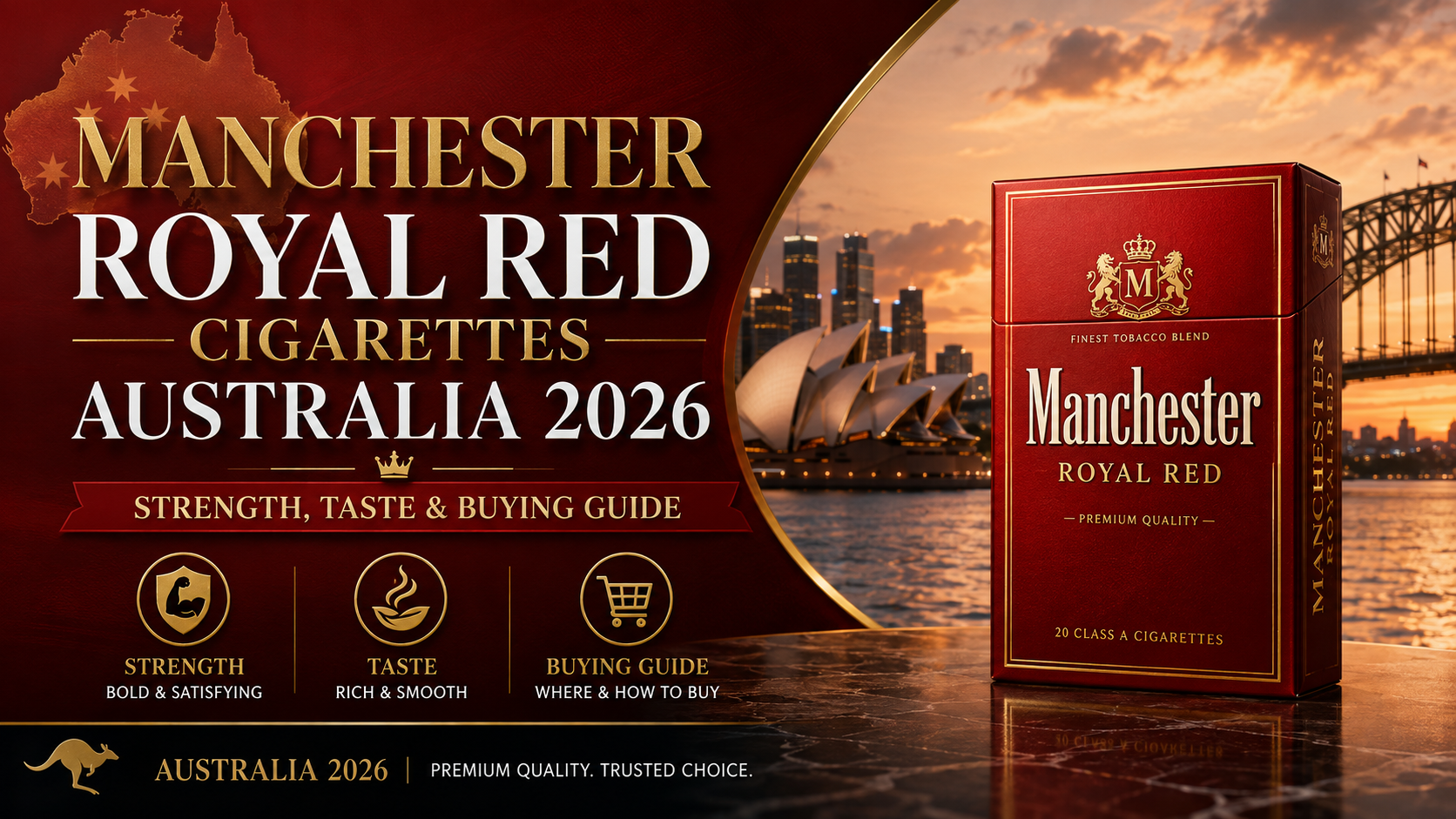 Manchester Royal Red Cigarettes Australia: Strength, Taste & Buying Guide