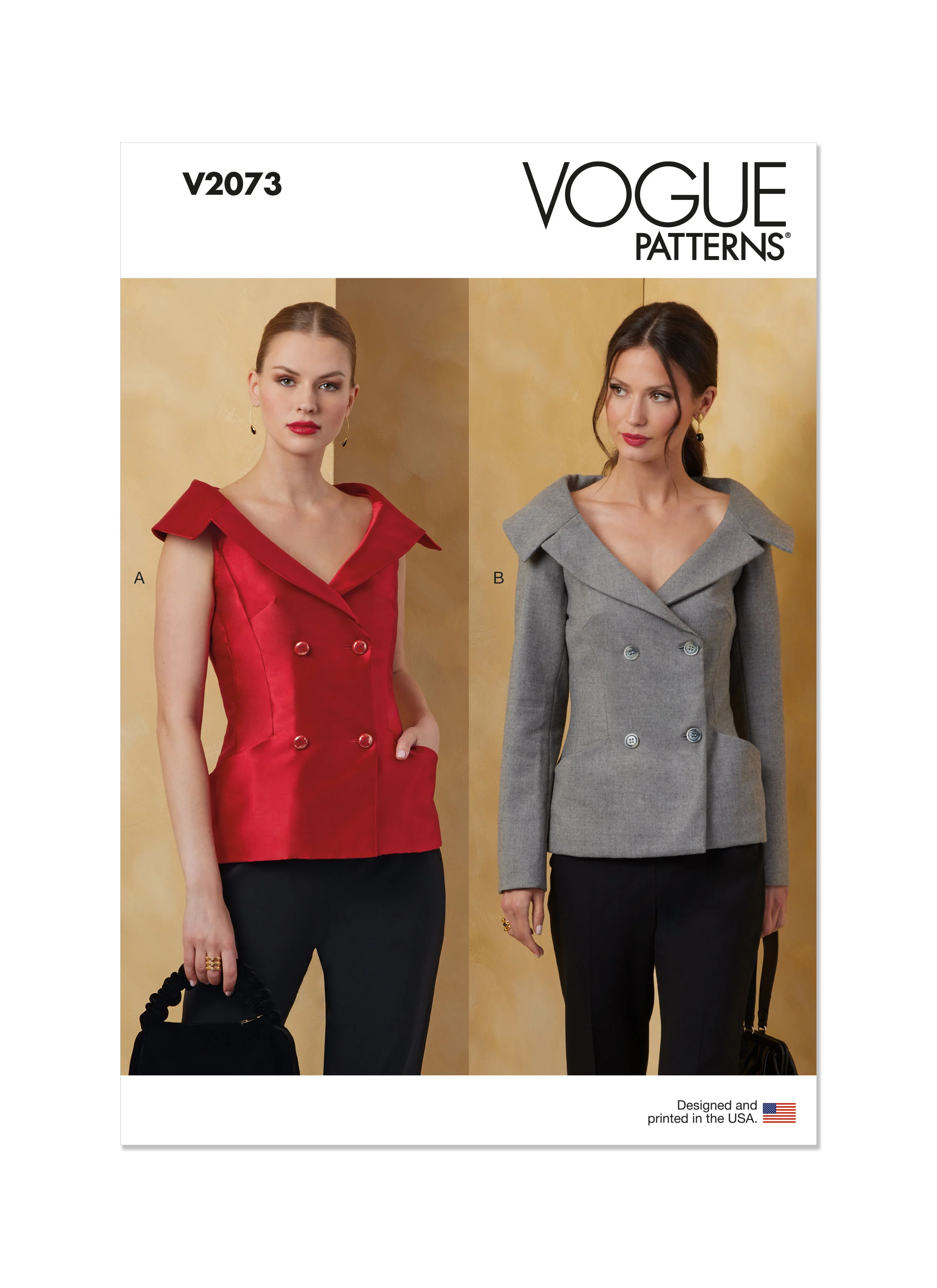 Vogue Pattern V2073 Misses