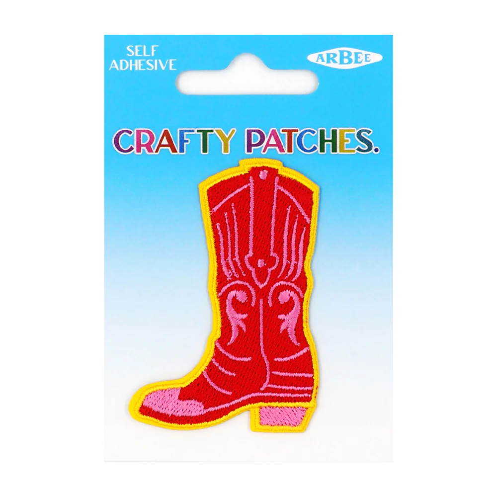 Arbee Crafty Patch, Girlie Cowboy Boot- 1pc
