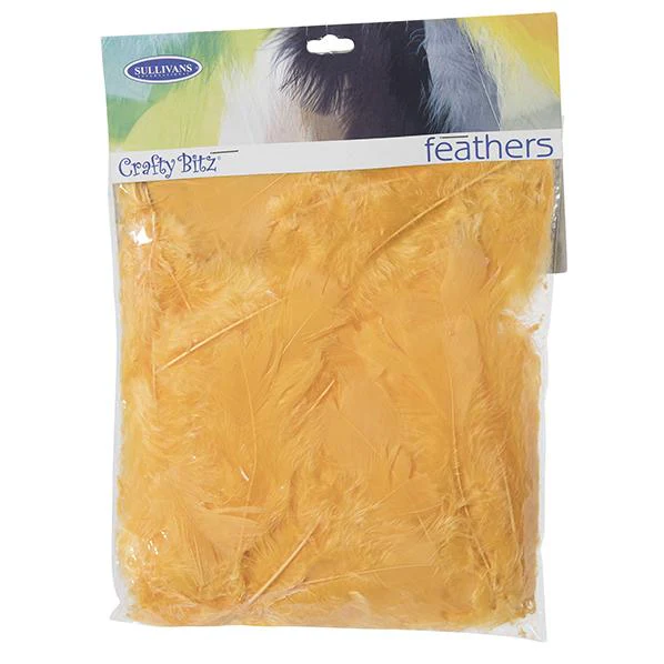 Turkey Feathers, Gold- 10g