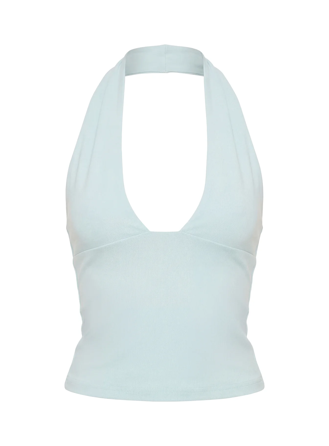 Daily Define Halter Tank Top Blue