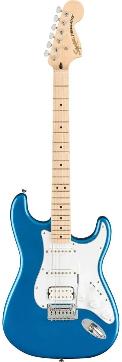 Squier Affinity Stratocaster HSS Pack Lake Placid Blue, podstrunnica klonowa, kompletny pakiet