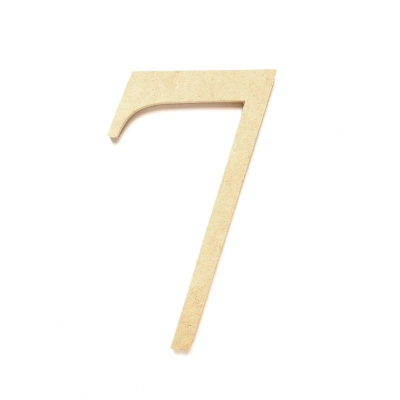 MDF Wooden Number, 7