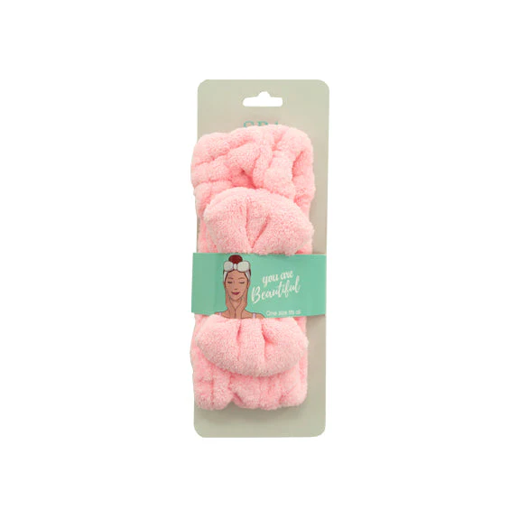 Spa Head Band, Pink- 20cmx8.5cm