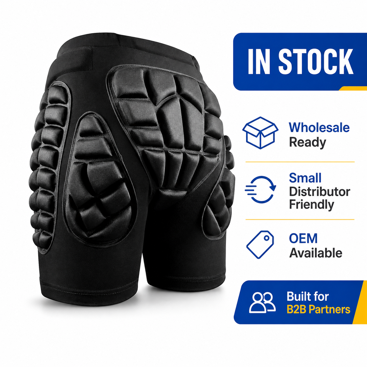 Ski Snowboard Padded Protective Shorts EVA Hip Butt Tailbone Guard