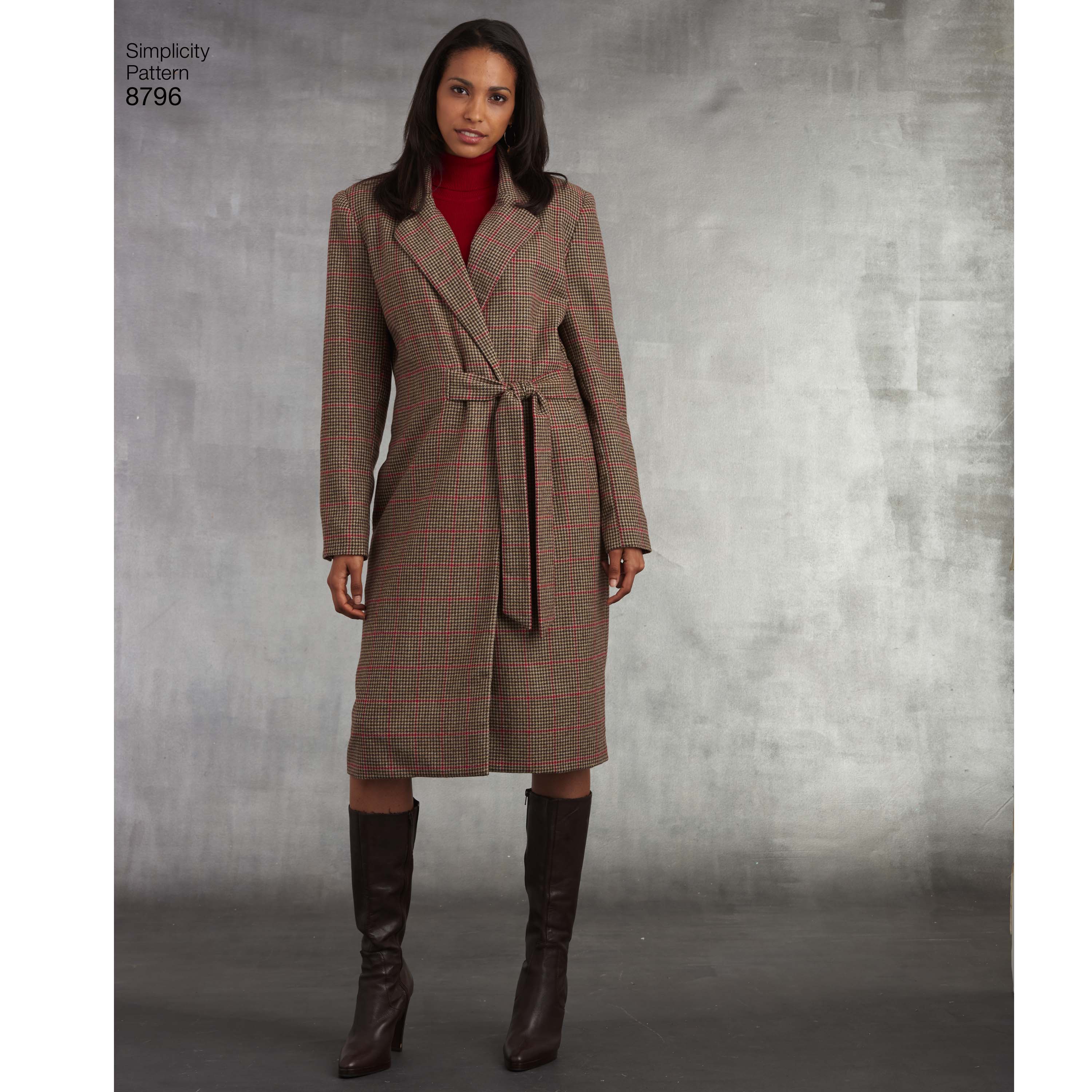 Simplicity Pattern 8796 Misses/ Petite Lined Coat