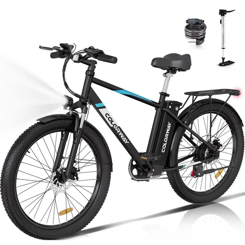 ROWER ELEKTRYCZNY COLORWAY 500W 26 X3.0 DLA DOROSŁYCH, 36V/15Ah, SHIMANO 7-BIEGÓW