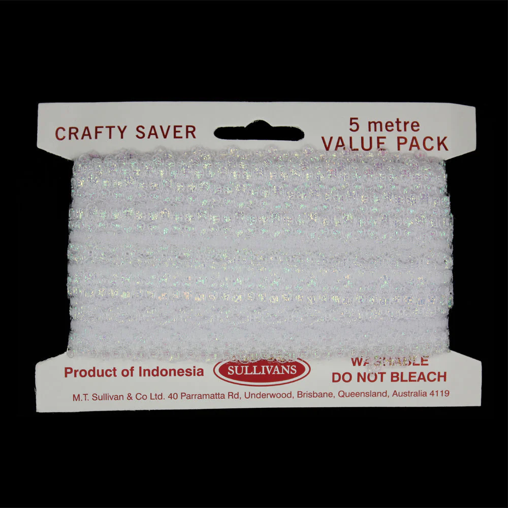 Sullivans Opal Lace Eyelet, 35mmx5m