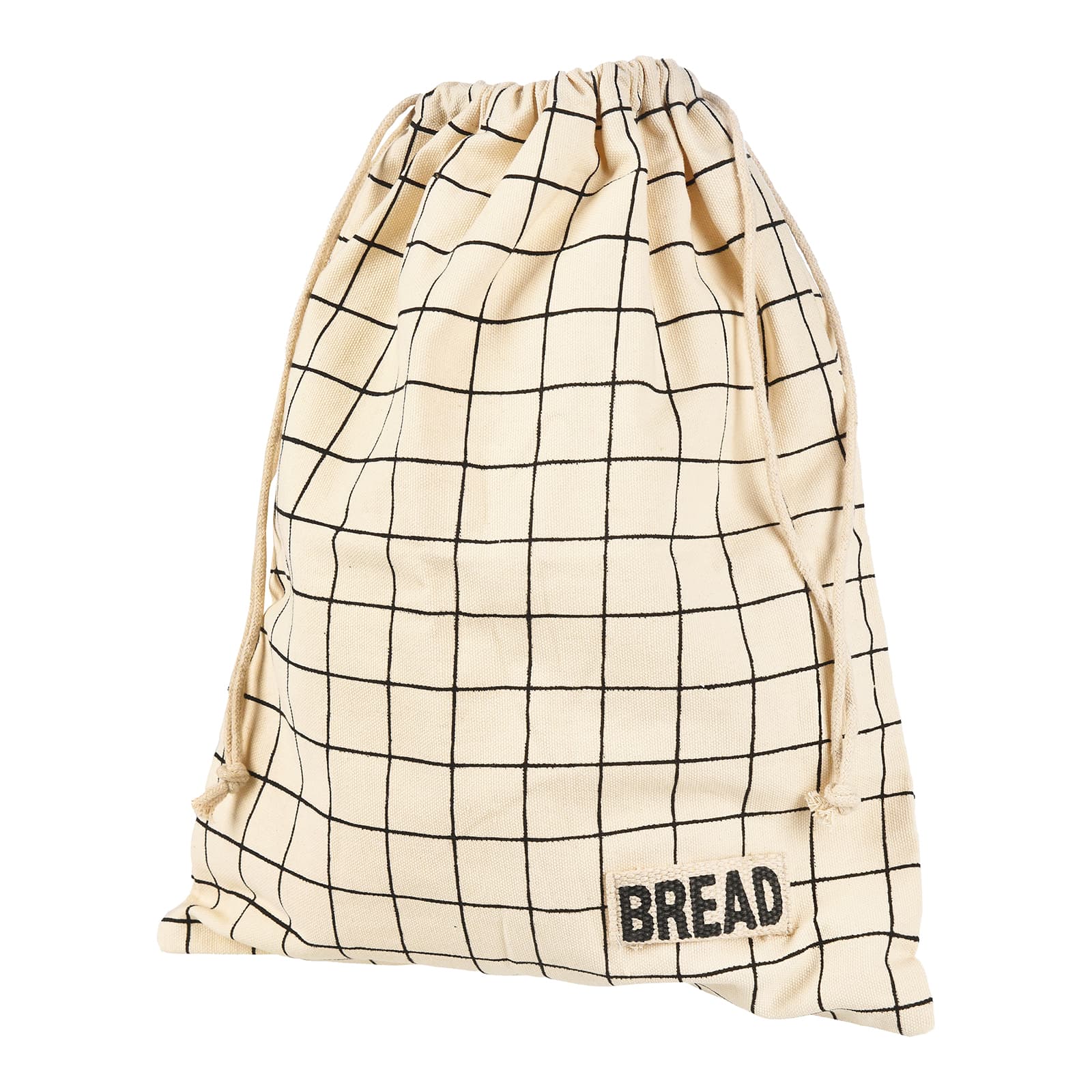 Brotbeutel Grid Beige,L 380 x B 310 mm
