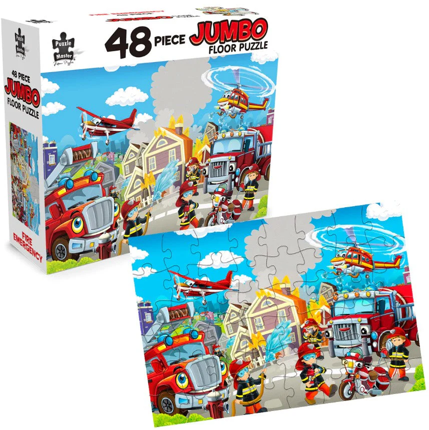 48-Piece Jumbo Floor Jigsaw Puzzle, Fire Emergency
