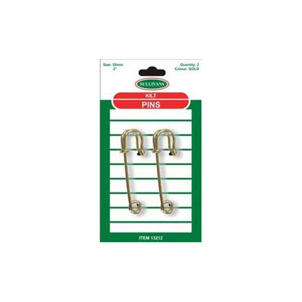 Sullivans Kilt Pins, Gold- 50mm