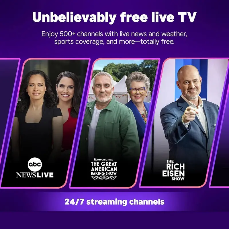 Telewizor Smart TV Roku Select Series 50 cali 4K HDR – wbudowany streaming, sterowanie głosowe, dźwięk Dolby