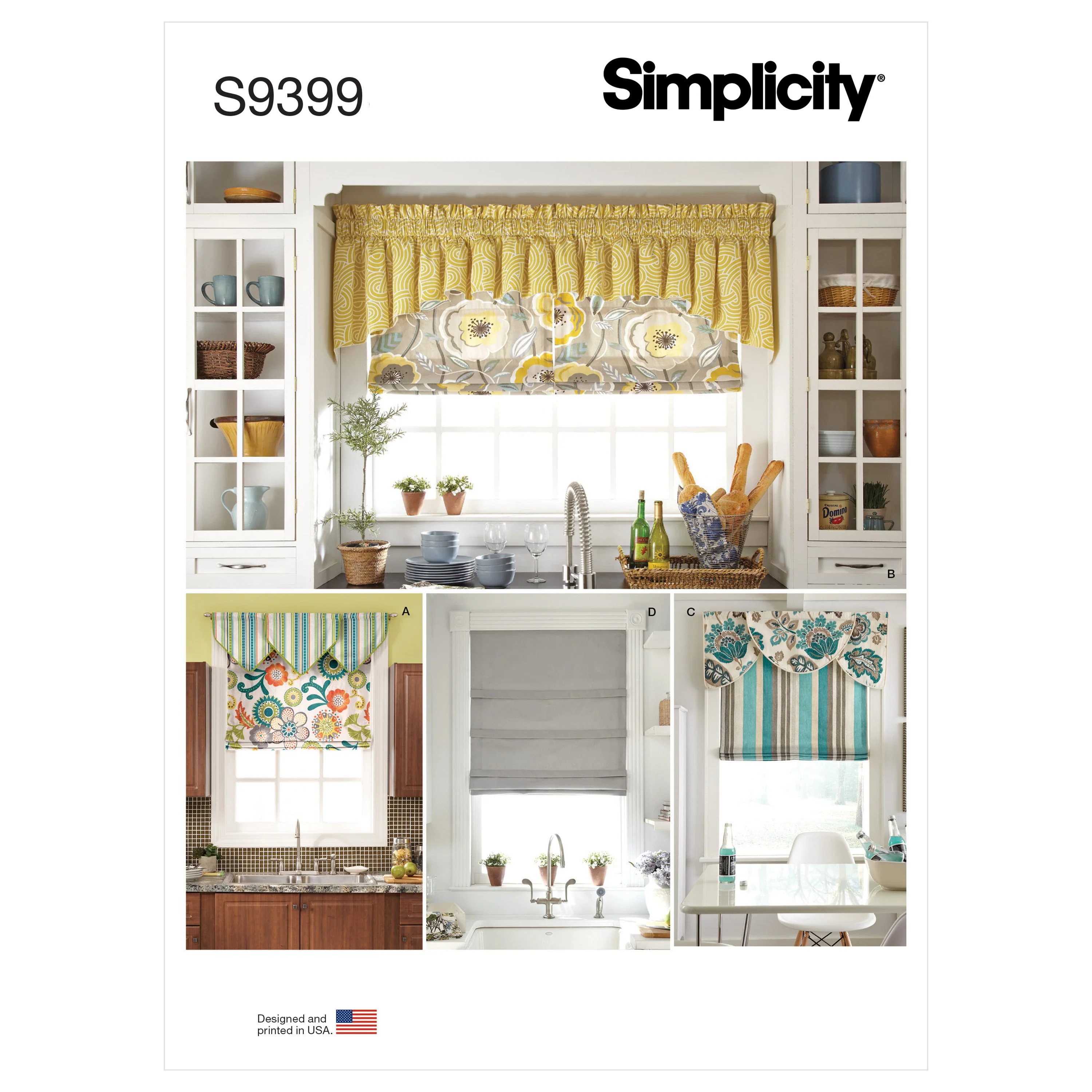 Simplicity Pattern 9399 Roman Shades and Valances