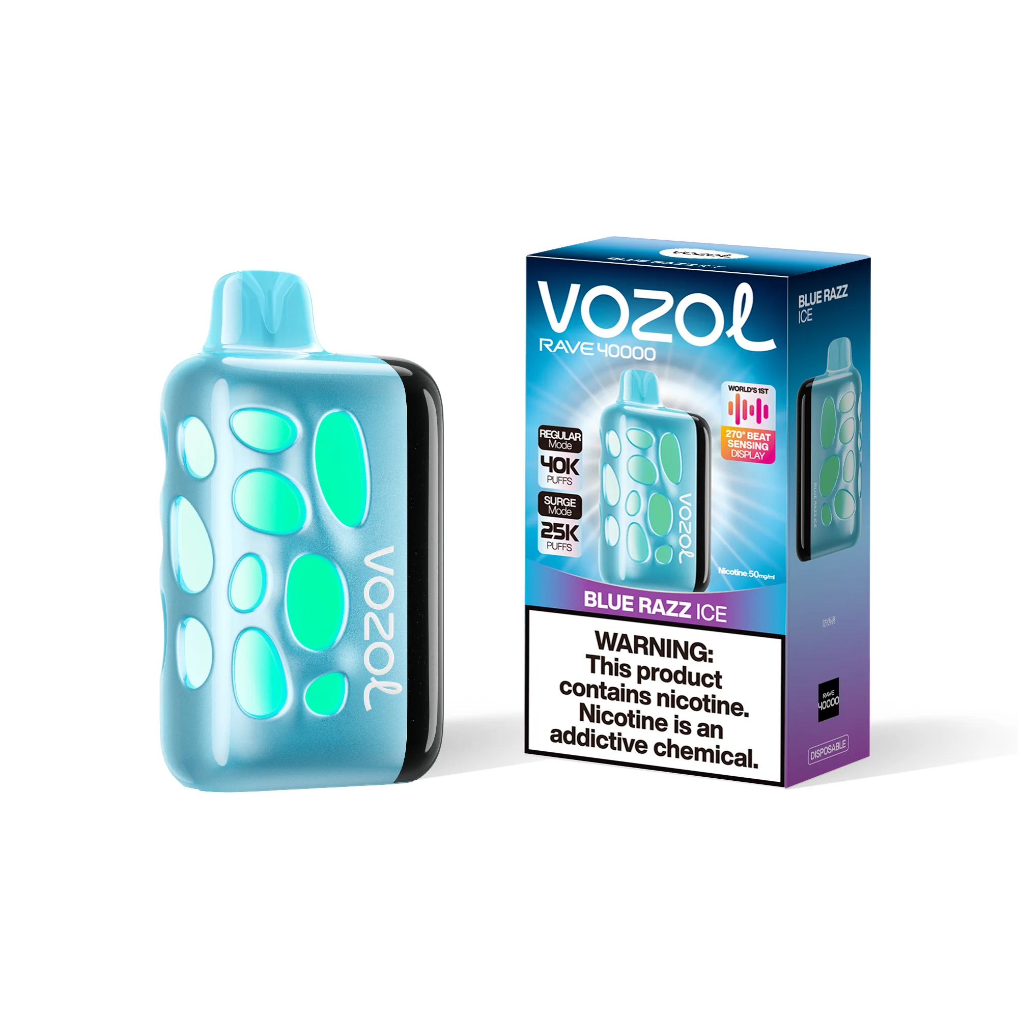 VOZOL RAVE 40K wegwerpvape (alle smaken)
