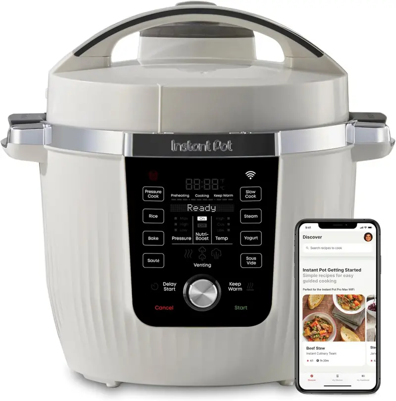 Instant Pot Pro Plus Wi-Fi – inteligentny szybkowar 10 w 1 z pilotem i funkcją woka