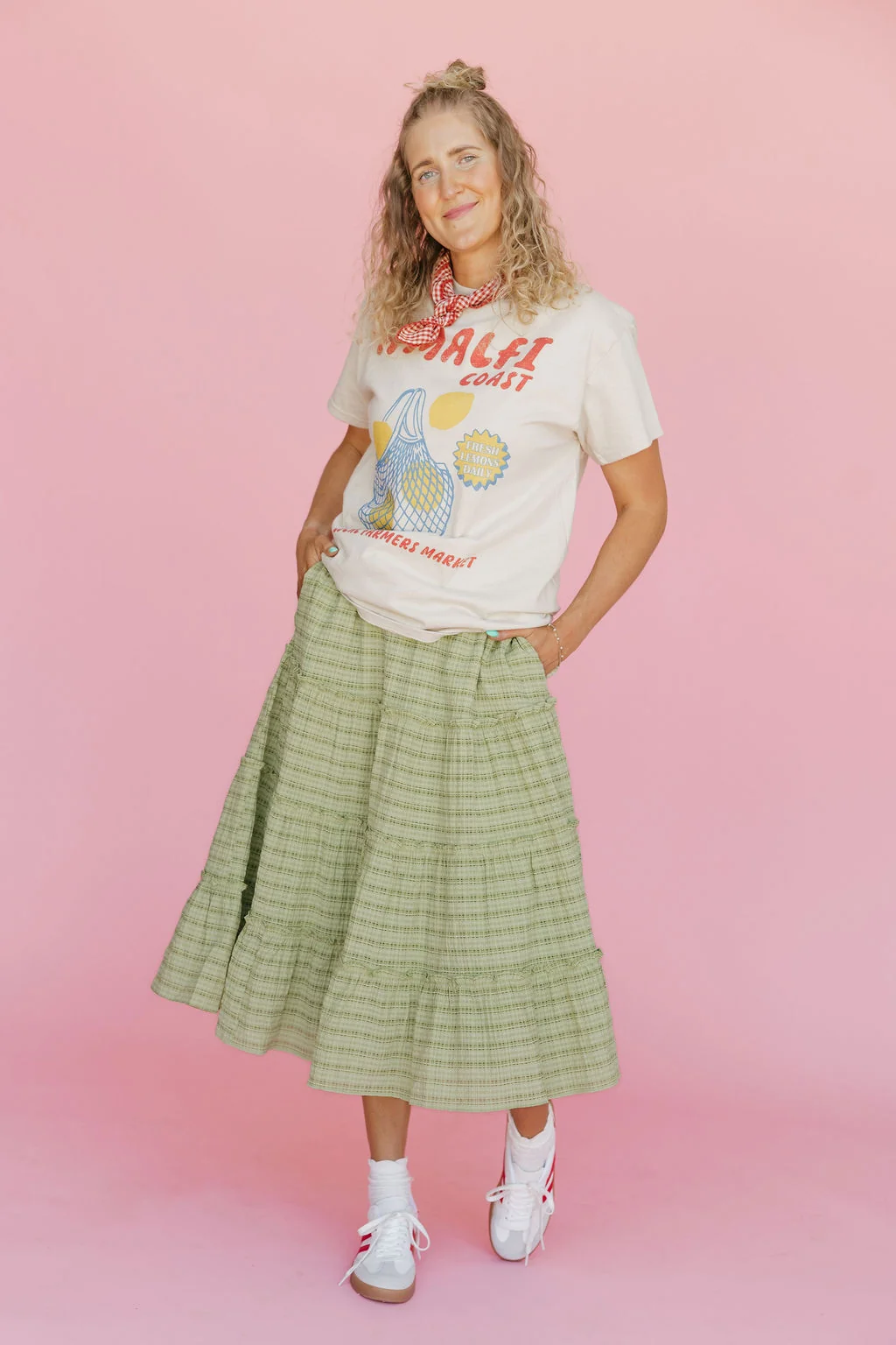 Emerson Midi Skirt-Green