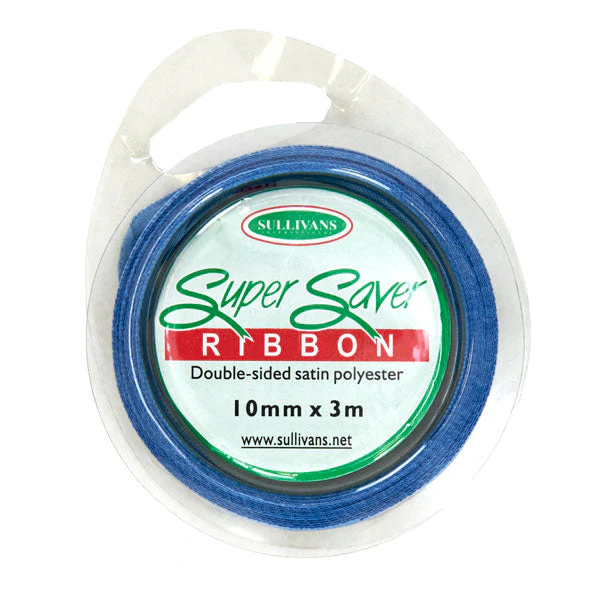 Sullivans Satin Ribbon, Peacock- 10mm