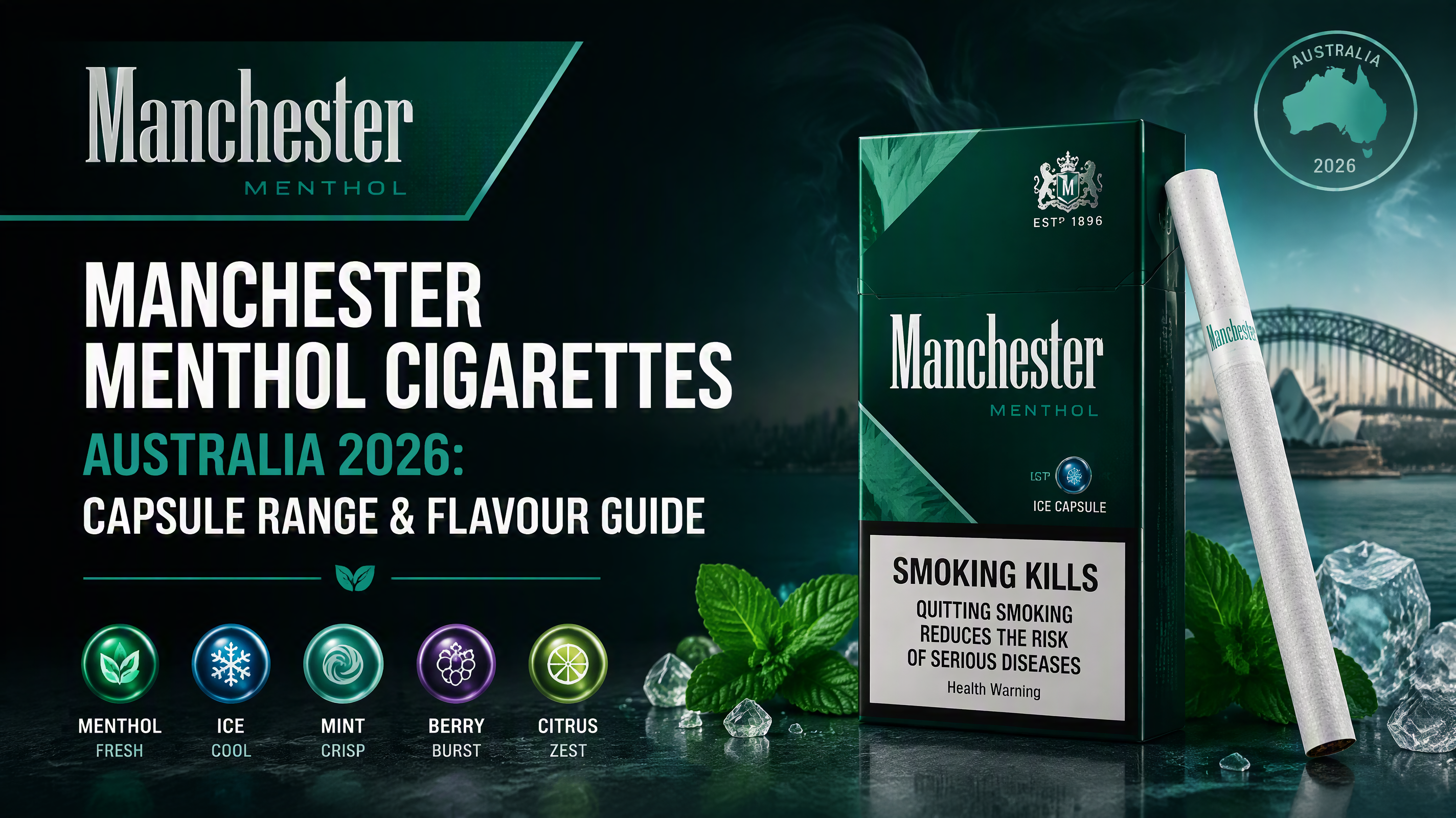 Manchester Menthol Cigarettes Australia: Capsule Range & Flavour Guide