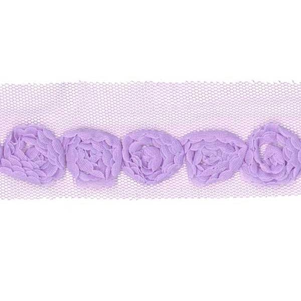 Sullivans Trim Rose, Lilac- 25 mm