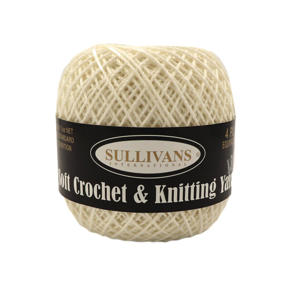 Sullivans Soft 4ply Crochet and Knitting Yarn, 50g Rayon Yarn