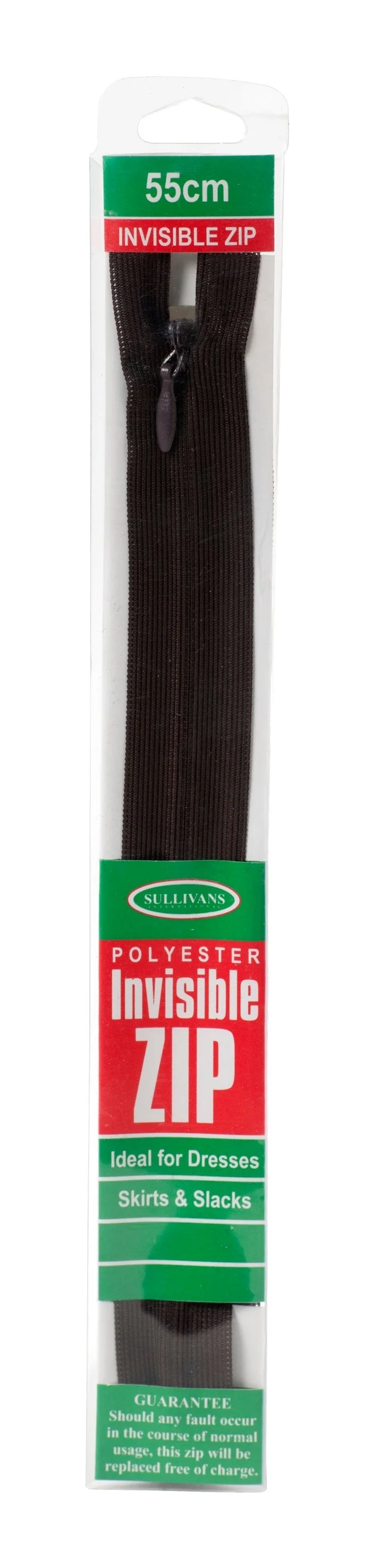 Invisible Zip, Brown