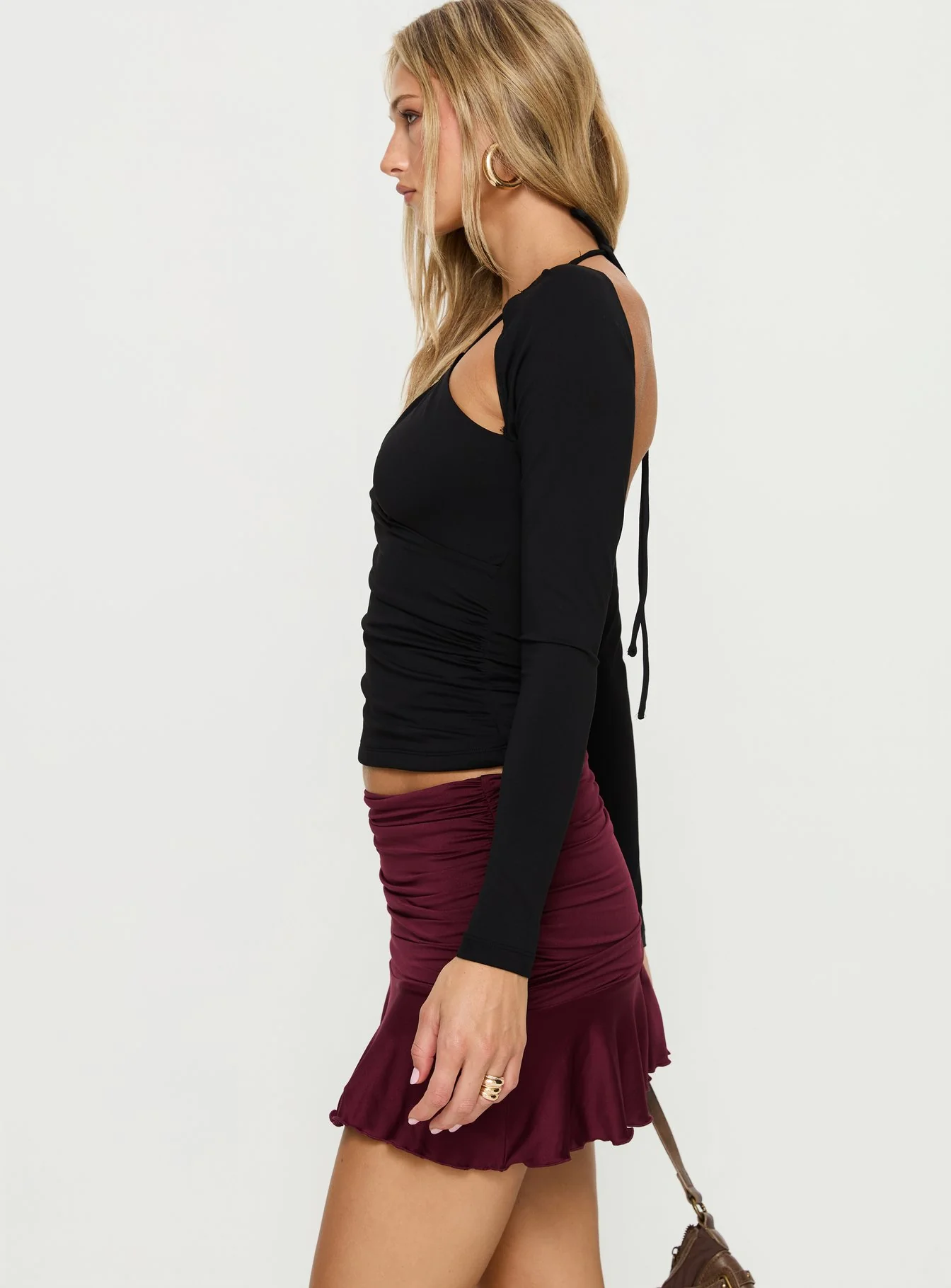 Celebrations Mini Skirt Wine