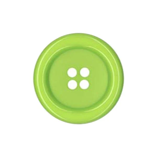 Sullivans Plastic Button, Lime- 63 mm