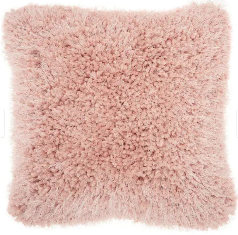 Mina Victory Shaggy Cushion, Rose- 50.8cmx50.8cm