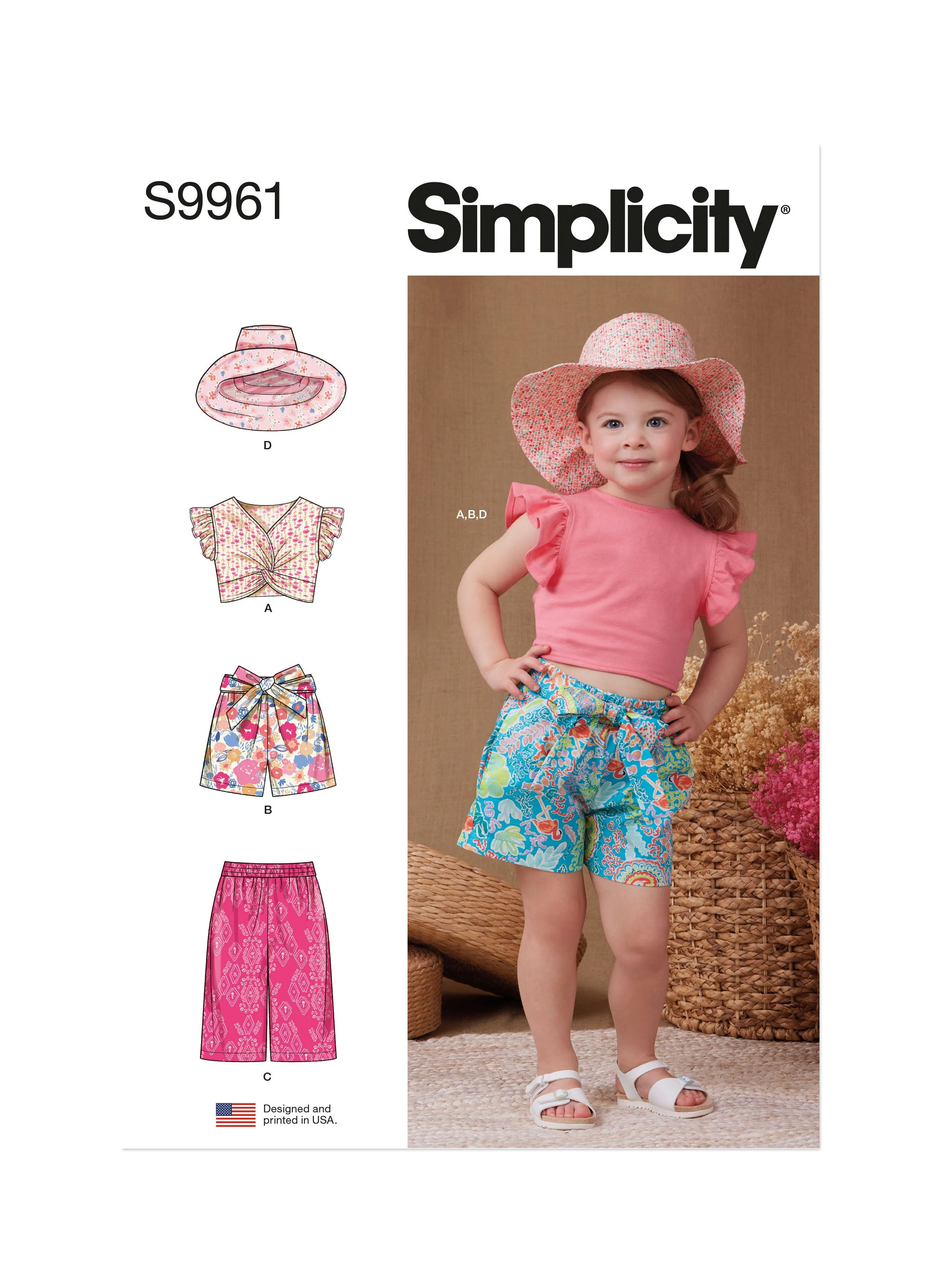 Simplicity Pattern 9961 Toddlers