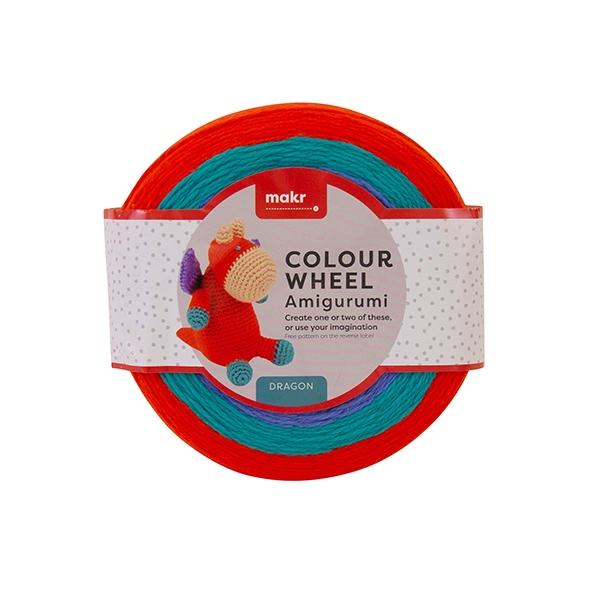 Makr Colour Wheel Amigurumi Crochet & Knitting Yarn, 100g Acrylic Yarn