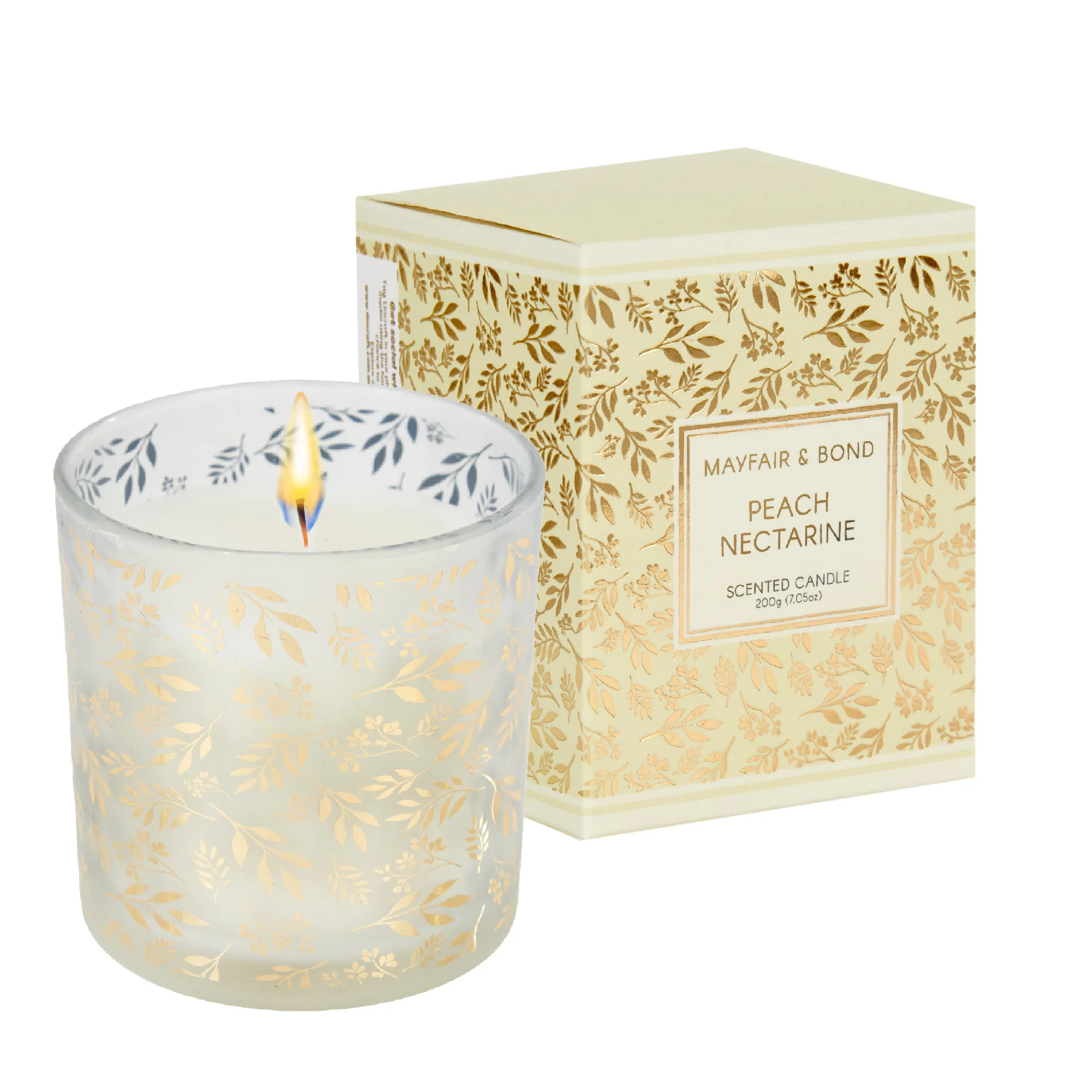 Mayfair & Bond Scented Candle, Peach Nectarine- 200g