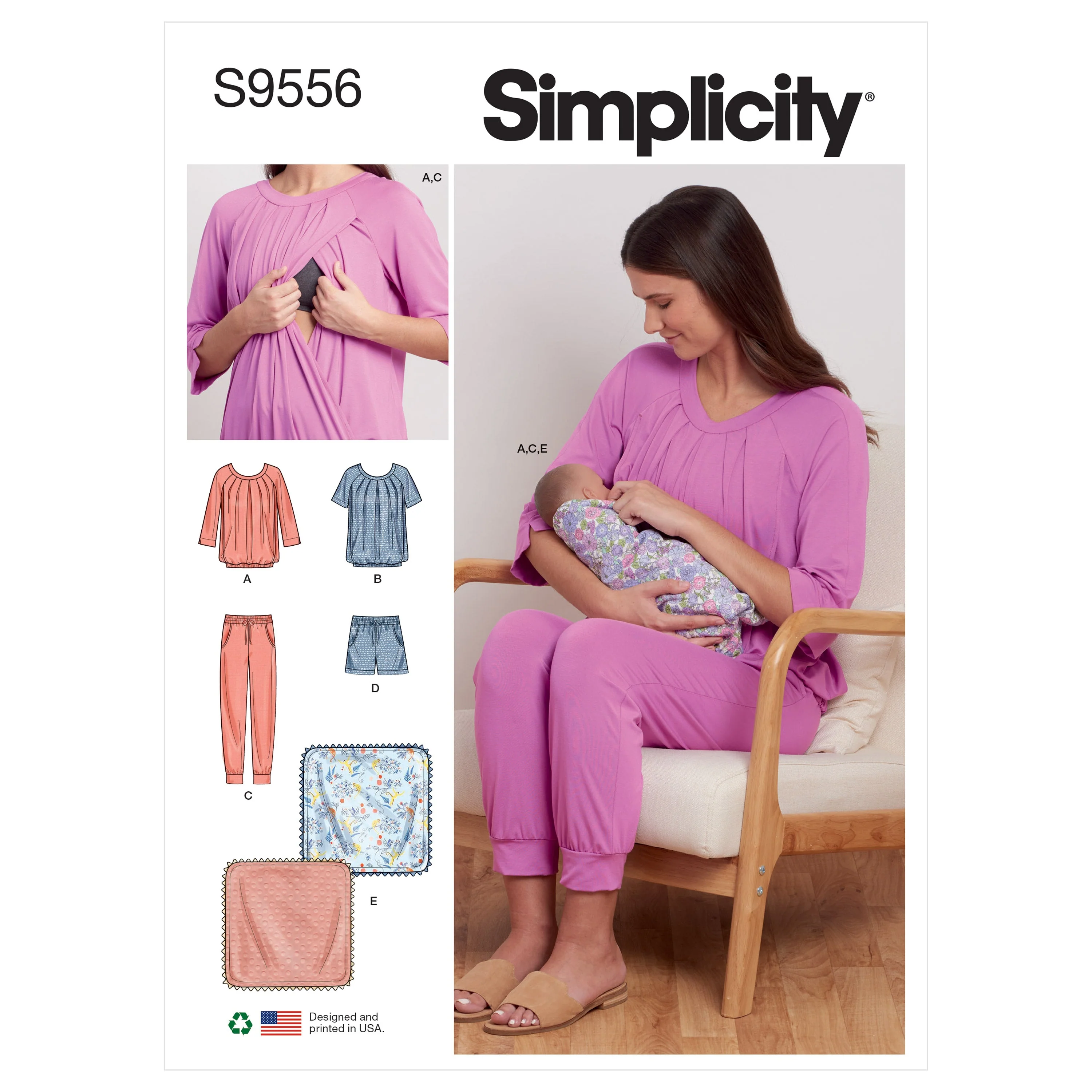 Simplicity Pattern 9556 Nursing Sportswear, Blanket