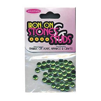 Sullivans Iron On Gems, 5mm Light Green- 42pk