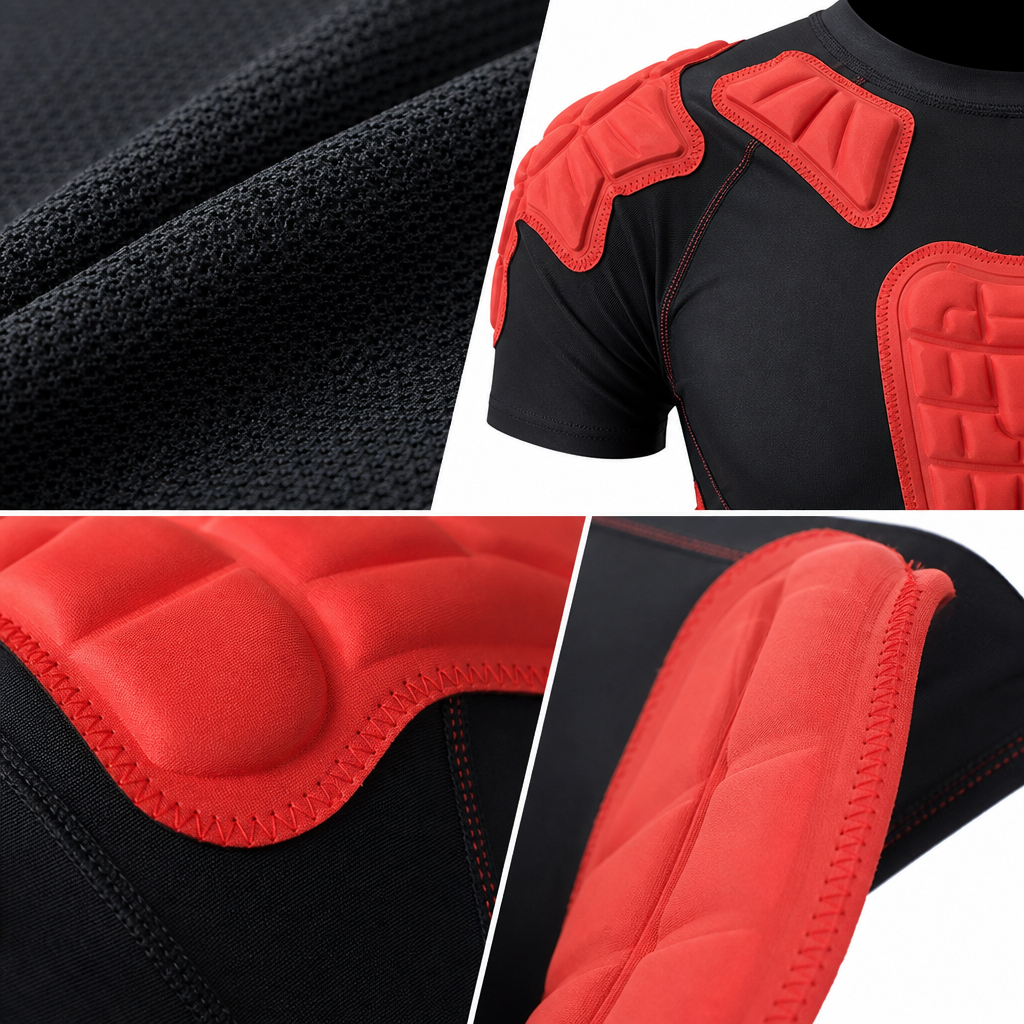Goalkeeper Armor Bodyshield Padded Compression Top and Shorts for Soccer Goalie Training