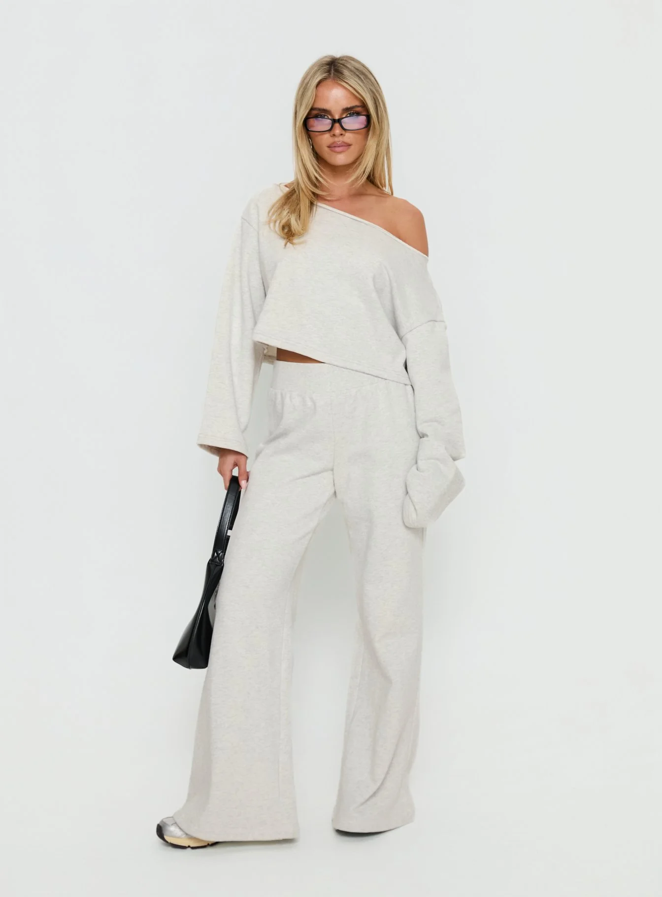 Peaks Flared Track Pants Snow Marle