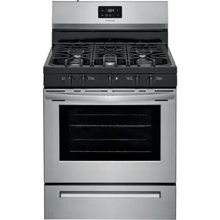 Wolnostojąca kuchenka gazowa Frigidaire 30″ – stal nierdzewna, płyta grzewcza 5-palnikowa, model FCRG3052AS